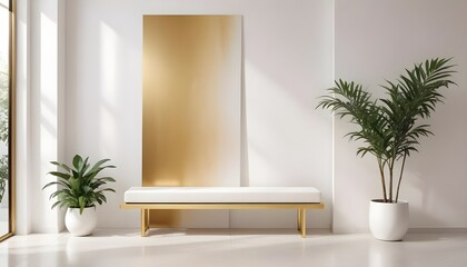 Photo interior modern design room 3d illustration