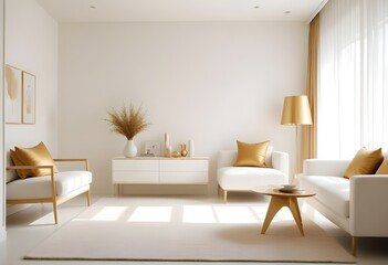 Fototapeta premium Photo interior modern design room 3d illustration