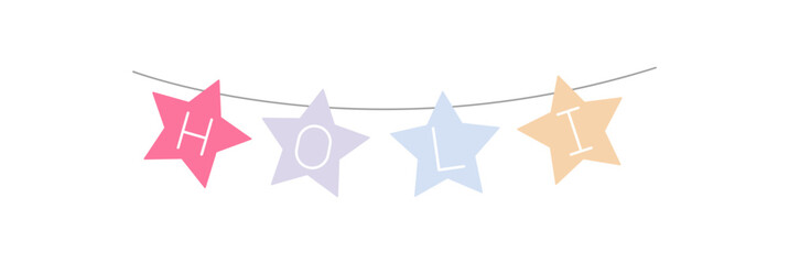 Holi Bunting Garland Icon