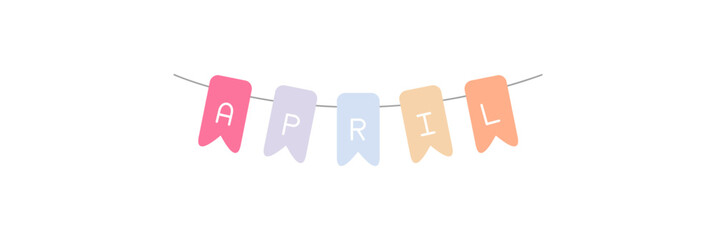 April Bunting Garland Icon