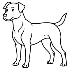 Stylish Canine Line Art Design