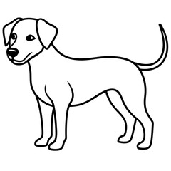Stylish Canine Line Art Design