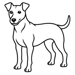 Stylish Canine Line Art Design