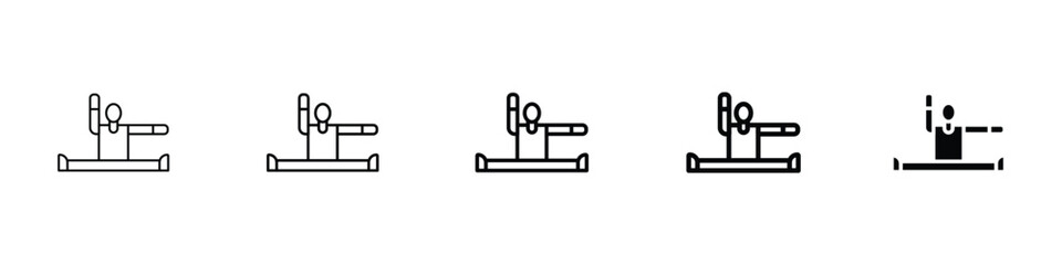 Set of 5 pixel perfect Flexibility icon with 1 unexpanded, 1 silhouette, Editable flexibility icon, symbolizing adaptability, movement, and freedom in a modern vector style