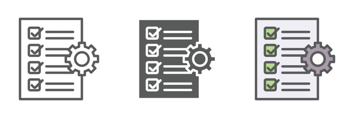 Evaluation Icons Set – Vector Illustrations in Multiple Styles