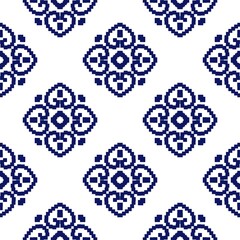 pattern batik flower damask ethnic boho ikat texture tribal geometric background