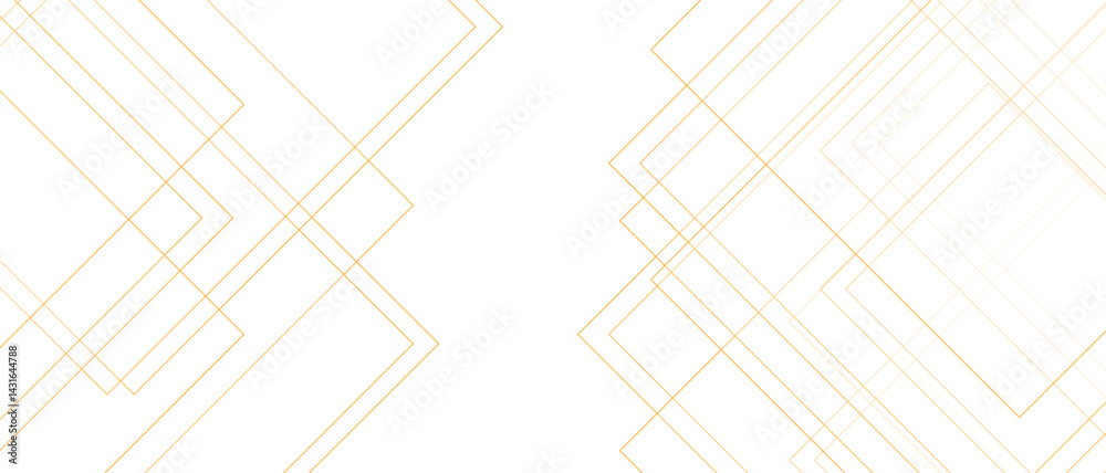 Fototapete Abstract Elegant modern gold line with luxury geometric square shape. Angular diamond and square shapes lines with soft gradient. Futuristic geometric shape with realistic lines. 