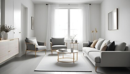 Photo interior modern design room 3d illustration