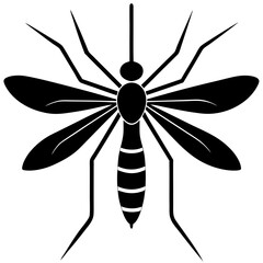 Animal Mosquito silhouette vector illustrator 