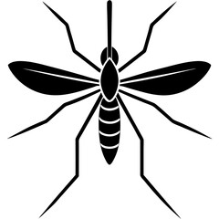 Animal Mosquito silhouette vector illustrator 