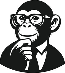 Monkey silhouette