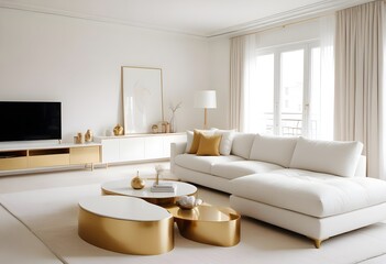 Fototapeta premium Photo interior modern design room 3d illustration