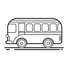 vector illustration of a bus