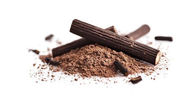 Licorice powder with licorice roots