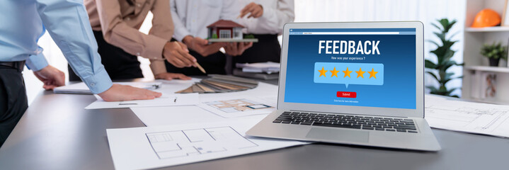 Customer feedback and review analysis by brisk computer software for corporate business