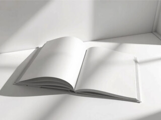 Book on the table. Mockup.