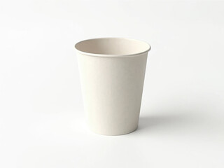 Mockup. Paper cup on the table.