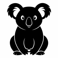 Obraz premium Stylized Koala Silhouette Vector