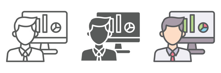 Mentor Icons Set – Vector Illustrations in Multiple Styles