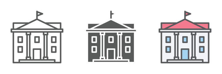 Mortgage Icons Set – Vector Illustrations in Multiple Styles