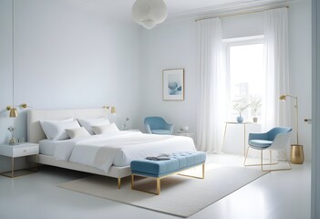 Photo interior modern design room 3d illustration