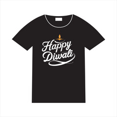 Fototapeta premium Happy Diwali T Shirt Design Vector,Diwali Festival Typography with Diya Lamp,Festive Happy Diwali Shirt Print DesignDiwali Greeting Text with Traditional Diya,Elegant Diwali T Shirt Artwork