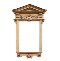 Fototapeta premium Elements of architectural decoration of buildings with floral ornament. Old arch. Modern style