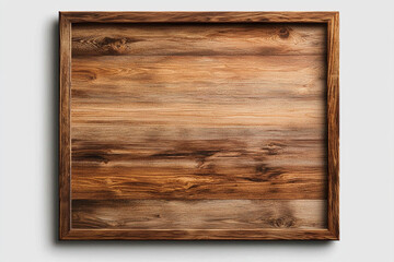 wooden frame with rustic design, showcasing natural wood texture and warm tones, perfect for displaying artwork or photographs. frame adds touch of elegance to any decor