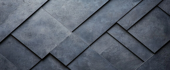 textured surface featuring dark, geometric tiles arranged in modern pattern, creating stylish and contemporary look. design evokes sense of sophistication and elegance