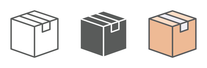 Production Icons Set – Vector Illustrations in Multiple Styles