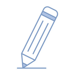 Classic wood pencil icon. Vector