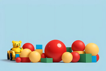 easter card with eggs and bunny