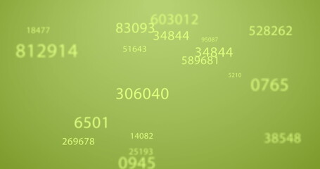 Image of data processing on yellow background