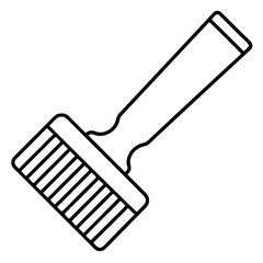 Scraper line art vector isolated on white background 