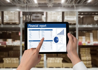 Business data dashboard provide business intelligence analytic for marketing strategy planning snugly with big data set to analyze customer demands and foreseeing business future