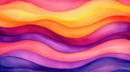 Obraz premium Colorful wavy stripes abstract illustration background