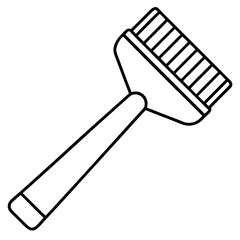 Scraper line art vector isolated on white background 