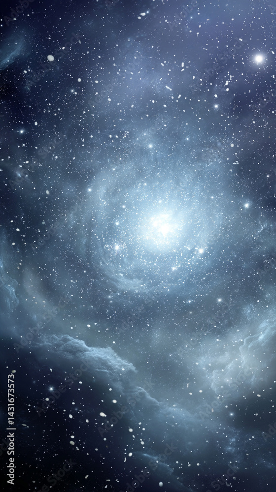 Wall mural a surreal digital rendering of endless outer space symbolizes infinite possibilities, futuristic exp