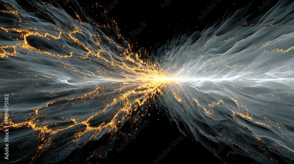 Sticker a surreal digital rendering of endless outer space symbolizes infinite possibilities, futuristic exp