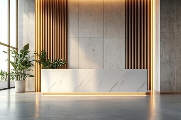 Modern Lobby Reception Desk