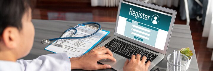 Online registration form for brisk form filling on the internet website