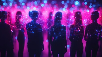 Silhouette women network