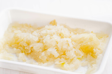 レンチンした玉ねぎのみじん切り
