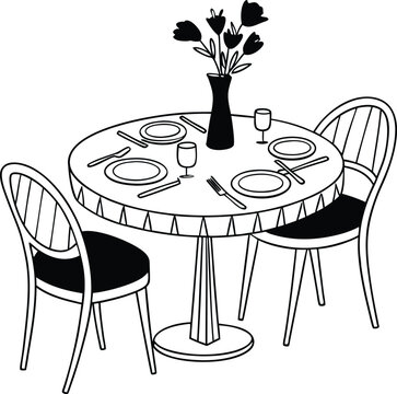 table with flowers and fiower