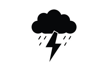 Tiny summer storm icon vector icon