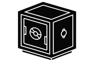 safe box vector icon