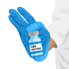 RSV, Respiratory syncytial virus vaccine vector illustration