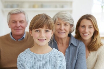 multigenerational family gathered around table in sunlit room enjoying each other company