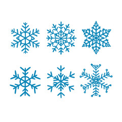 Detailed Snowflake Isolated on White  Winter Holiday Symbol for Cards, Posters, and Web Use

