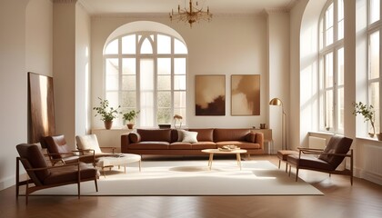 Photo interior modern design room 3d illustration